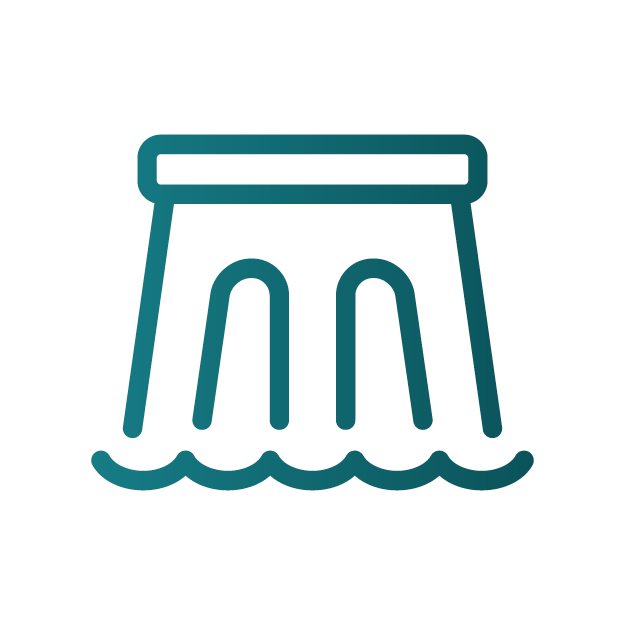 icon of a dam