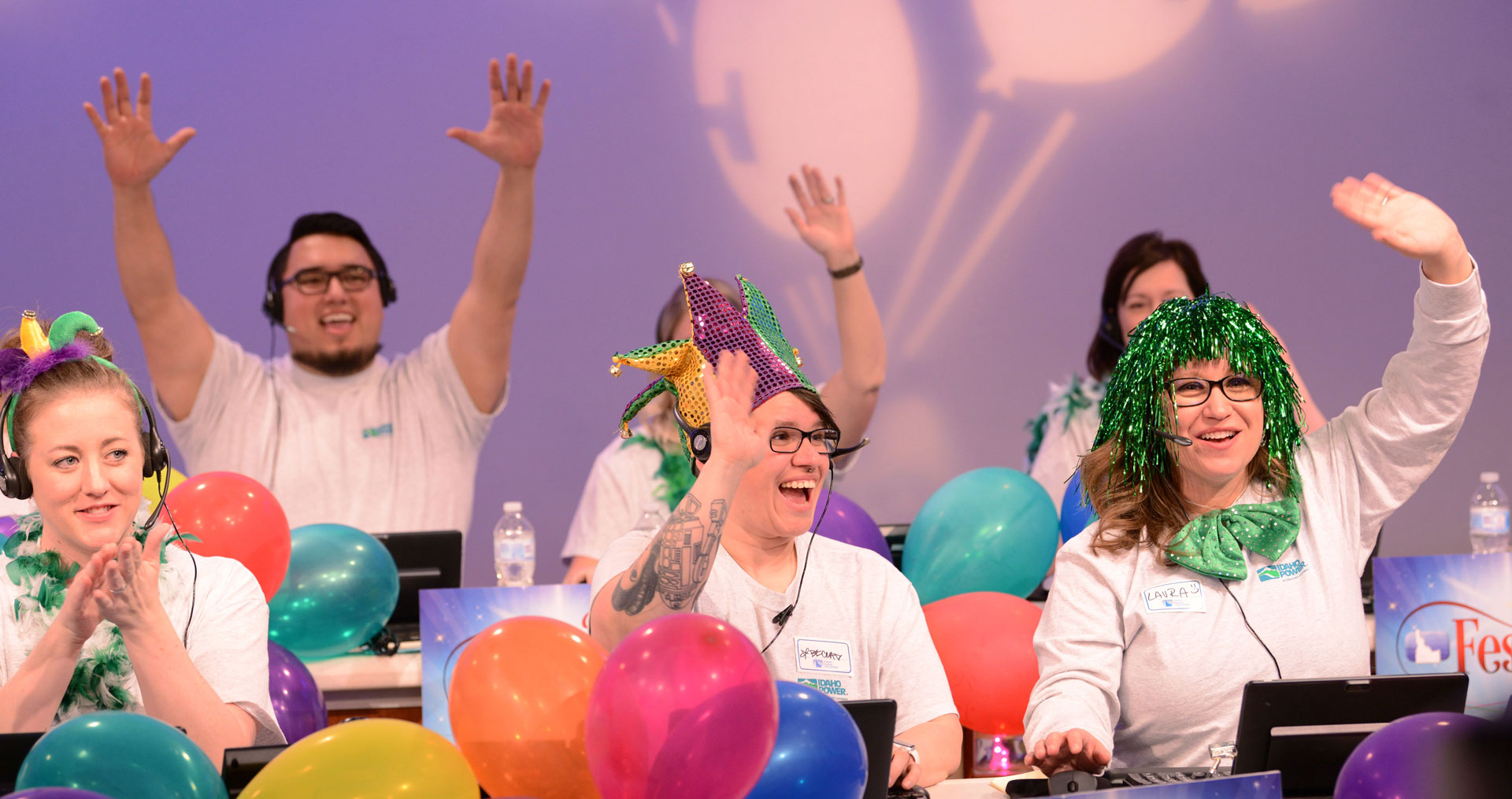 Image of Idaho Power employees at a Idaho Public Television event