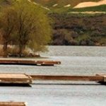 angler on docks at C.J. Strike Reservoir