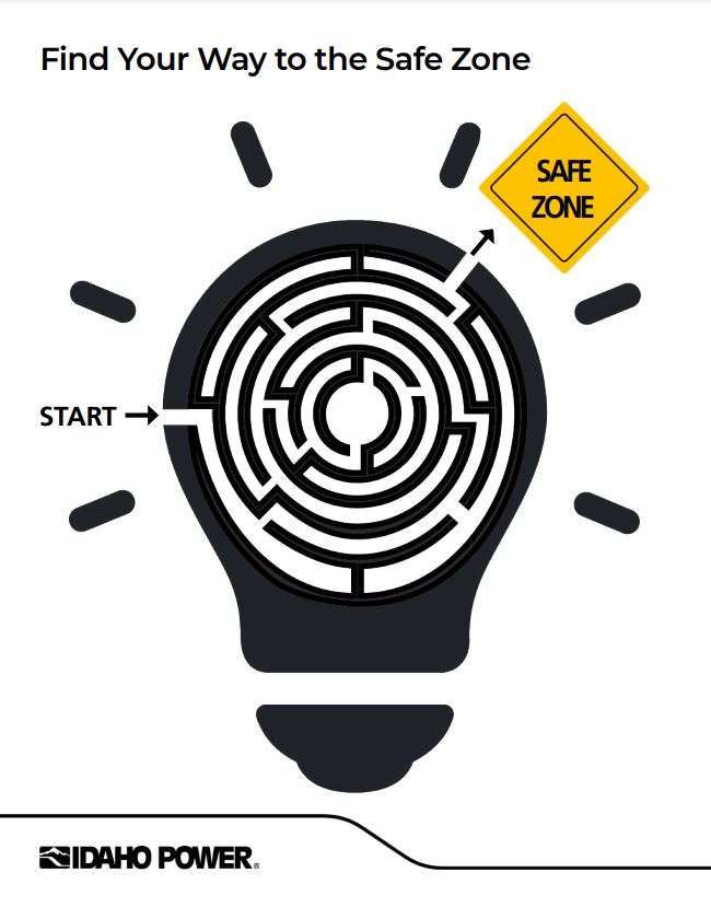 Image of maze in a lightbulb