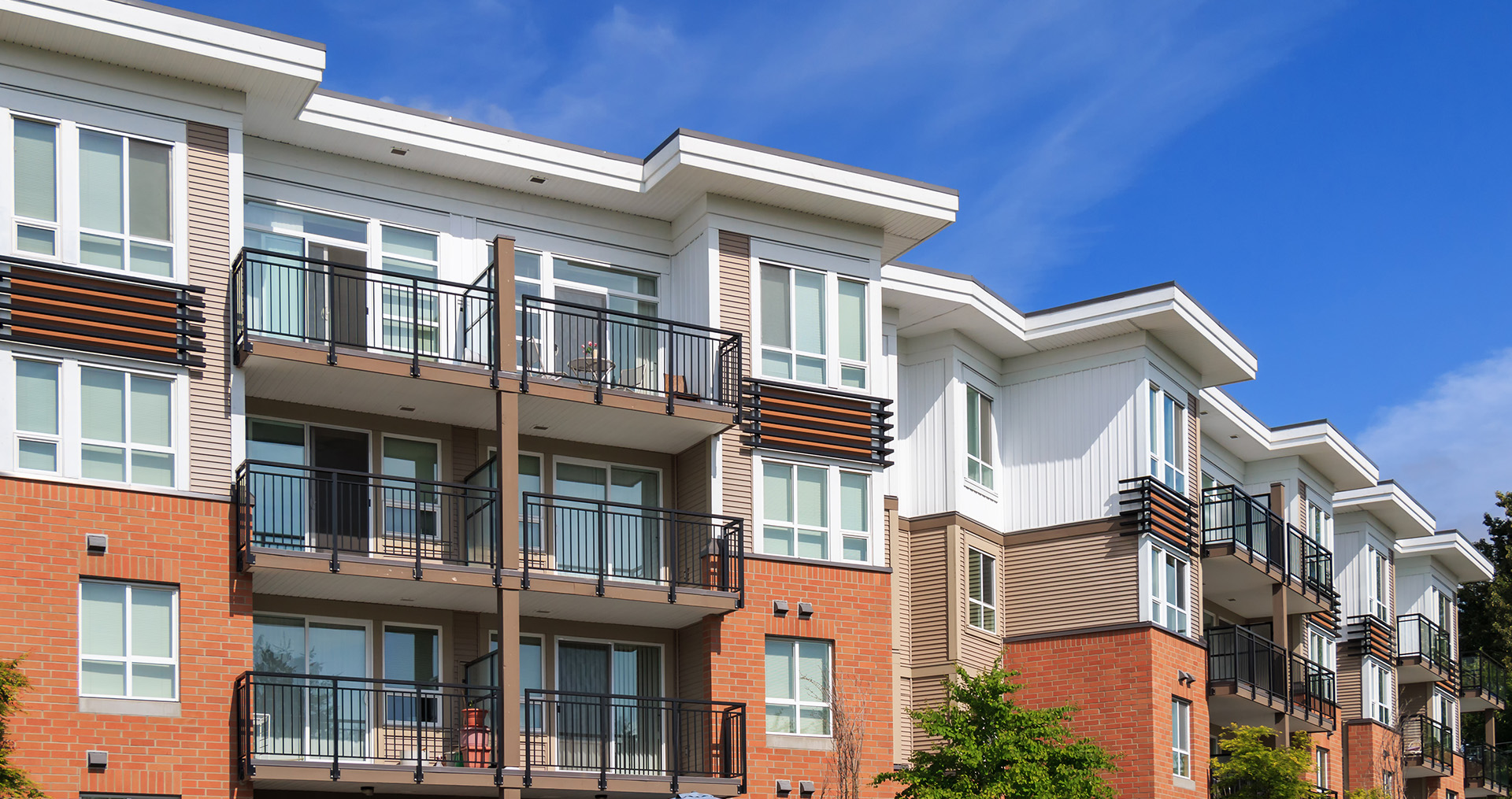 apartment buildings
