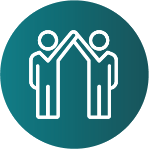 icon of people high fiving