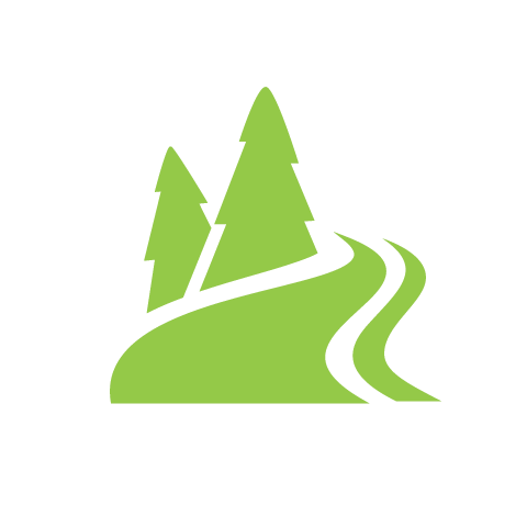 trees and river icon